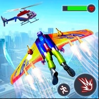 Flying Jetpack Hero Crime 3D Fighter Simulator